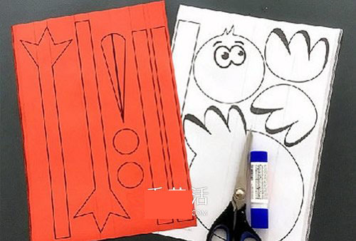 幼儿手工鸵鸟的制作方法 简单卡纸做卡通鸵鸟 -  www.shouyihuo.com