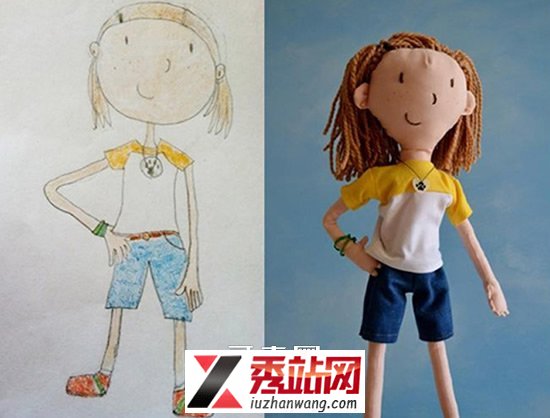 涂鸦做成布艺玩具的有趣图片 -  www.kejidiy.com