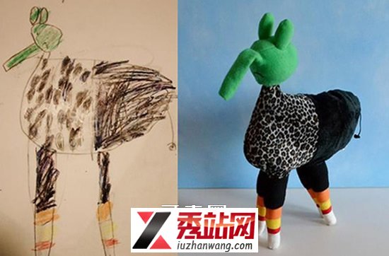 涂鸦做成布艺玩具的有趣图片 -  www.kejidiy.com