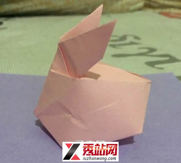 手工折纸兔子的方法图解 -  www.kejidiy.com